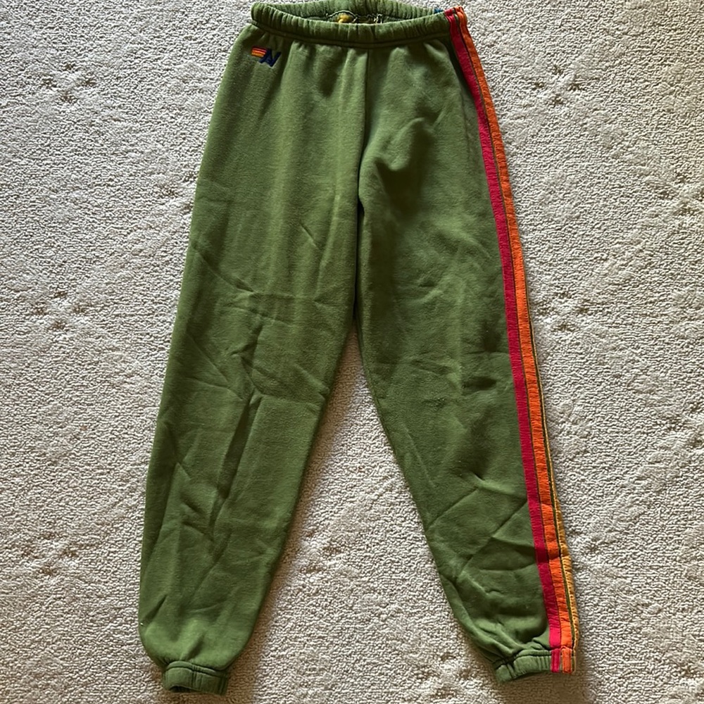 Aviator Nation Sweatpants XS Parrot Green